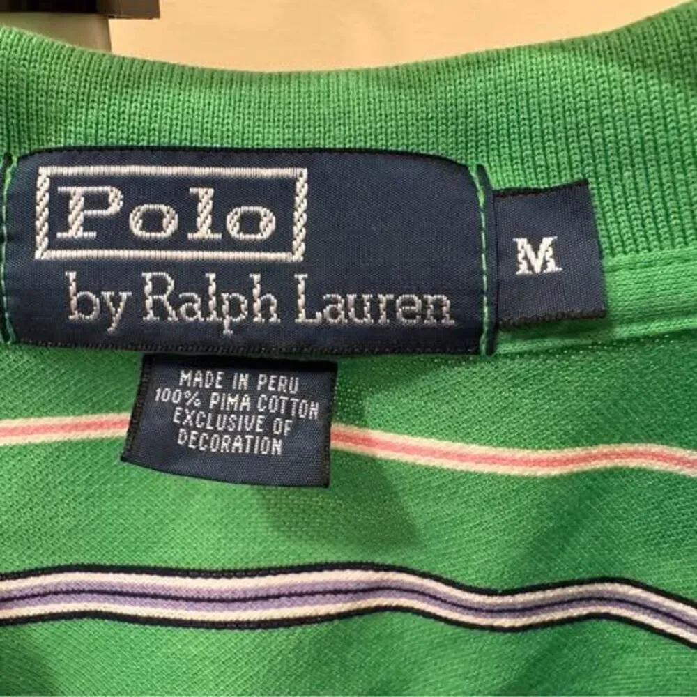 Polo by Ralph Lauren Striped Polo Shirt - Size Medium
